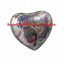 Color Full Engraved Heart Keepsake Urn, For Baby, Style : American Style