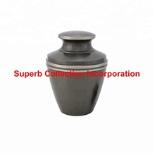 SCI Metal Grey Cremation Urn, For Adult