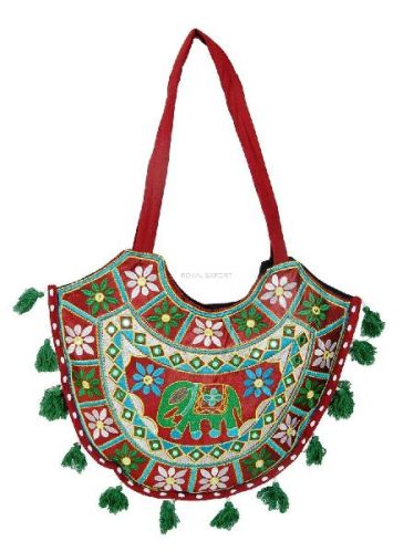 Multi Embroidered Pattern Sling Shoulder Bag, Style : Rope Handle