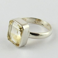 Stylish Yellow Square Shape Citrine, Gender : Men's, Unisex, Women's