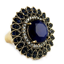 Victorian Style Blue Shapphire Ring, Occasion : Anniversary, Engagement, Gift, Party, Wedding