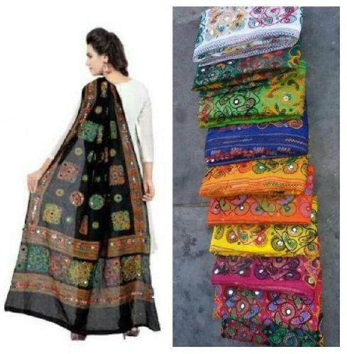 Cotton Fancy Dupatta, Pattern : Embroidered