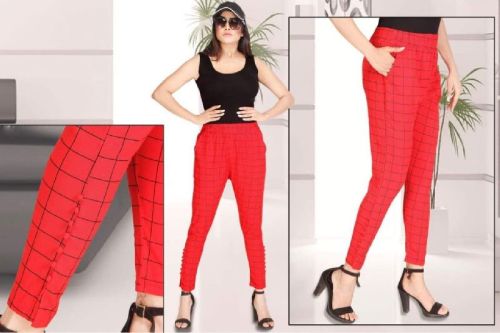 Cotton Checked Ladies Pants, Feature : Comfortable