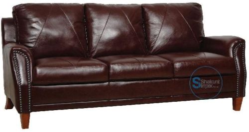 CLASSIC PRESS BACK LEATHER SOFA