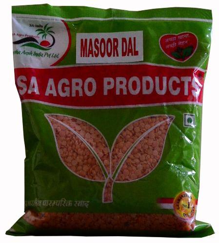NATURAL Masoor Dal (red Lentil), Packaging Type : SA AGRO BRAND PACKAGING