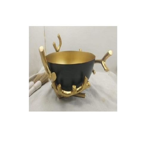 Roots Design Metal Base Bowl