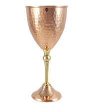 NJ Hammered Copper Wine Goblet
