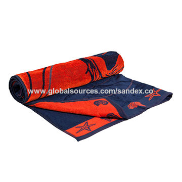 Cotton Beach Towel, Size : 70cm*140cm, 80x160c, 90x180cm