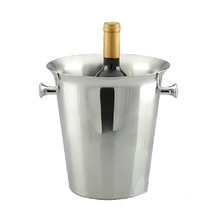 HRM Stainless Steel Beer Bucket, Color : Silver