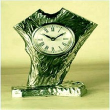 Nickel Plated Aluminium Metal Desk Clock, For Household