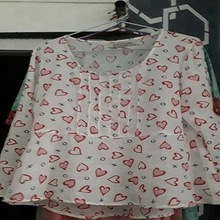 Short Dress Kurti In Heart Print, Supply Type : OEM Service