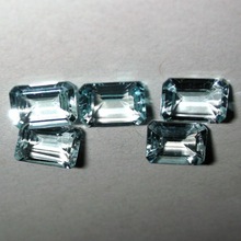 MNM Emerald Cut Aquamarine Gemstone, Gemstone Type : Natural