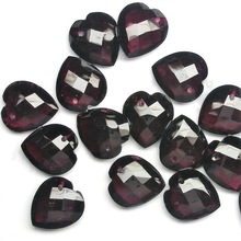 Faceted Indian Garnet Loose Gemstone Briolette Beads