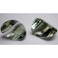 MNM Green Amethyst Twisted Beads