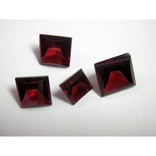 Princess Cut Red Garnet