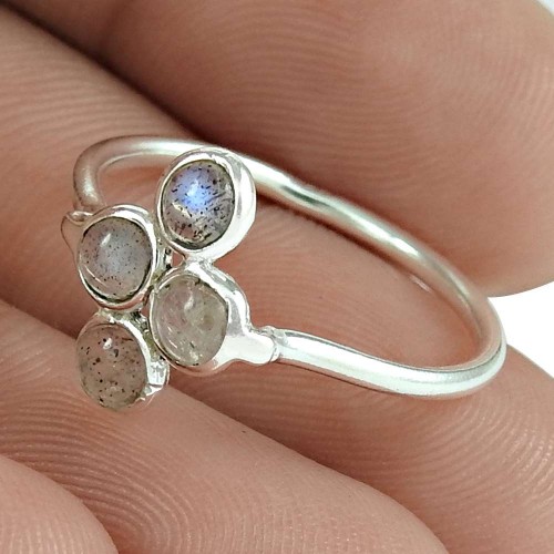 Excellent 925 Sterling Silver Labradorite Gemstone Ring Vintage Jewelry Manufacturer India