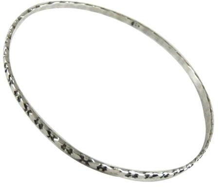 Modern Style!! Handmade 925 Sterling Silver Bangle