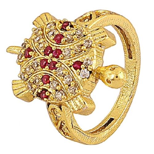 Golden Plated Zircon Ring, Gender : Men's, Unisex, Women's