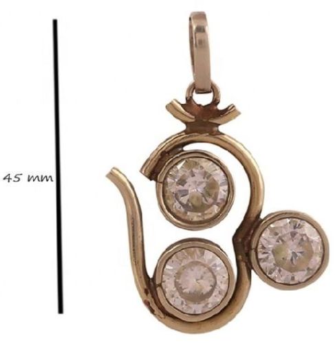 Zircon Om Pendant