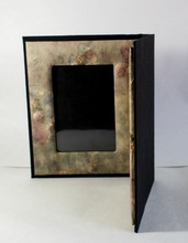 Handmade Wood Free Paper Photo Frame, Color : Black