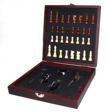 Wine Chess Set In Wood