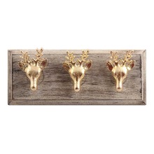 Ceramic Wooden Handmade Hooks, Color : Golden