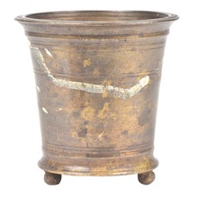 Handmade Bronze Water Pot With Legs, Color : Antique Color