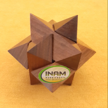 3D Brain Teaser Wooden Puzzle, Style : Educational Toy