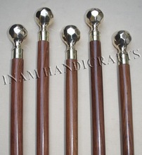 Brass Diamond Handle Walking Sticks, For Home Decoration