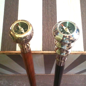 Fresh Arrival Nautical Compass Walking Stick, For Business Gift