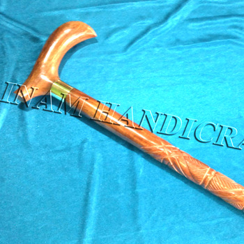 INAM HANDICRAFTS Handmade Wooden Walking Stick