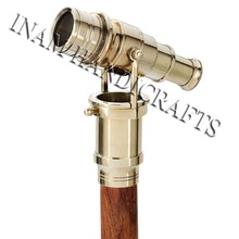 INAM HANDICRAFTS Wood Telescope Head Walking Sticks, For Business Gift