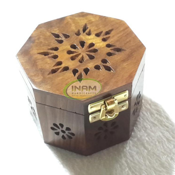 INAM HANDICRAFTS Wooden Incense Burner