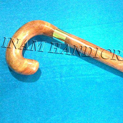 Wooden Walking Stick With Wood Handle, For Souvenir