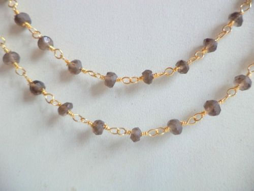 Garg Gems Smokey Beads Necklace, Occasion : Anniversary, Gift, Party