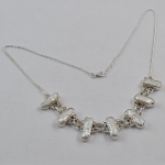 925 Silver Biwa Pearl Necklace