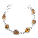 925 Silver Citrine Bracelet