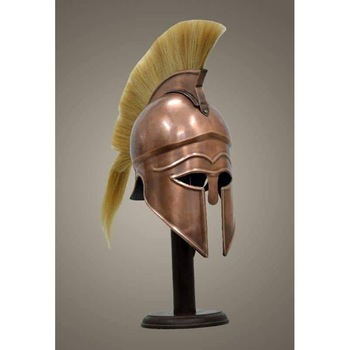 TVAKM Metal Greek Corinthian Armor Helmet, Style : Nautical