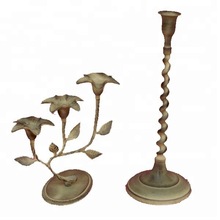 Aluminium 3 Arm Flower Shape Candle Stand