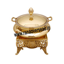Beautiful Brass Metal Cheffing Dish, Feature : Luxury