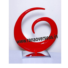 Aluminium Colored Flower Vase, Shape : Round