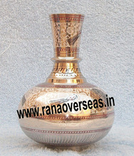 Ewer Shape Nickle Plated Nakkashi Work Decorative Flower Vase