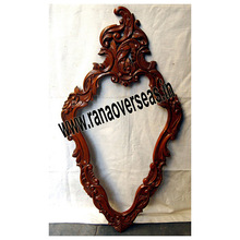 Handmade Wooden Carved Wall Mirror Frames, For Home Decoration
