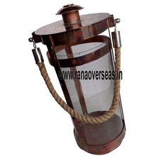 Iron Metal Hanging Round Shape Candle Lanterns
