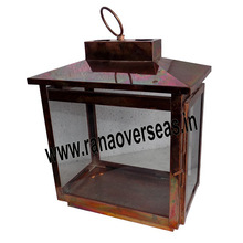 Iron Metal Large Square Shape Lanterns, For Home Lighting Decoration, Size : 8 X 11 Inch