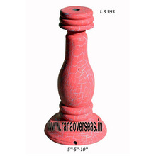 Modern Indoor Decoration Pink Colour Wooden Lamp