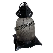 Round Shape Iron Metal Glass Lanterns, For Home Decoration, Specialities : Durable