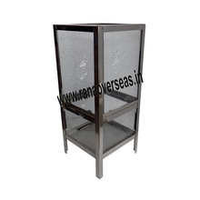 Steel Square Shape Tea Light Holder Lanterns