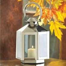 ALAM Stainless Steel Table Lantern, For Home Decoration