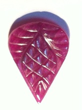 Ruby Gemstone Carvings, Gemstone Size : 17.7x25.1mm